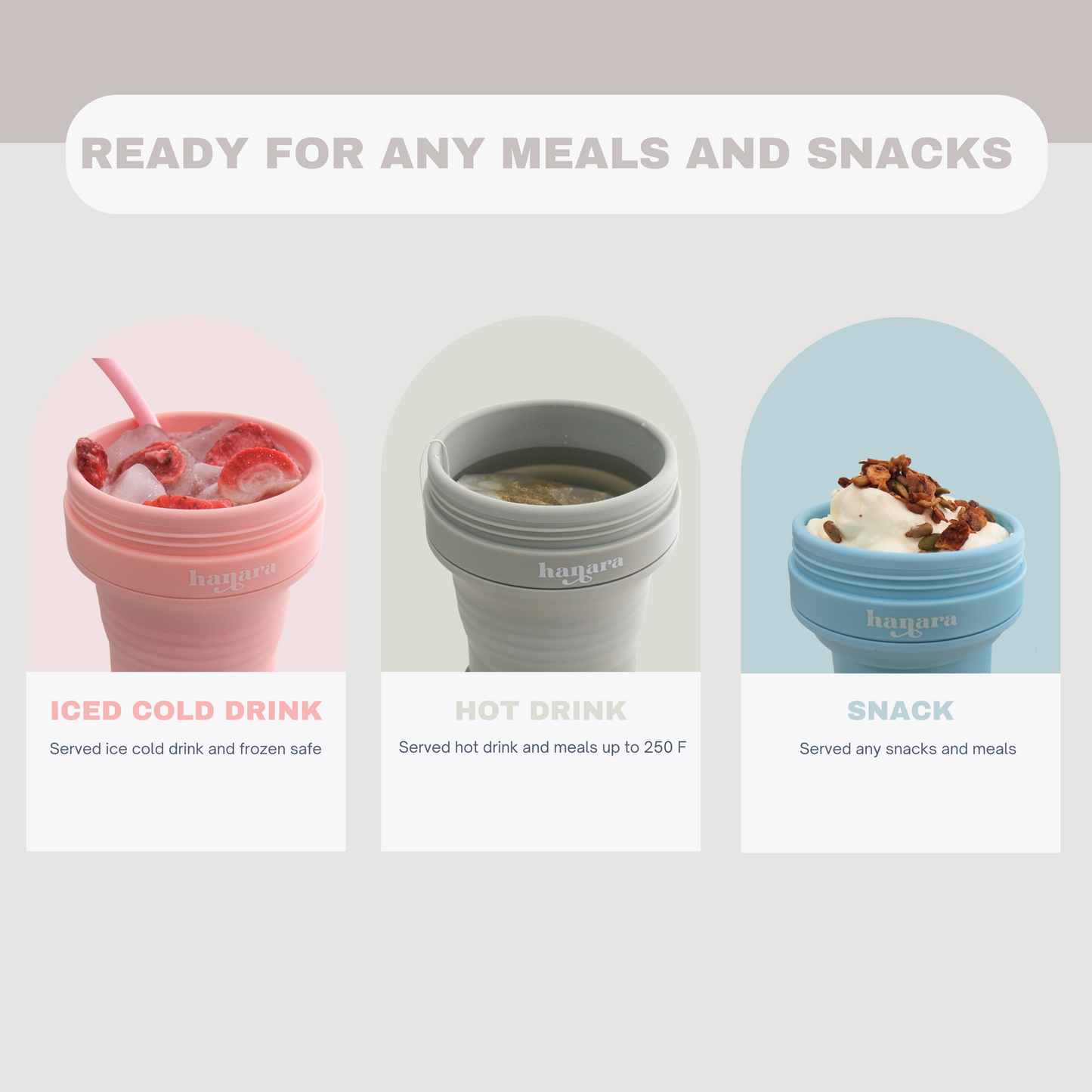 Pink Collapsible Coffee Cups With Reusable Silicone Straw, 18 Oz / 550 Ml