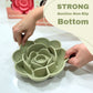 Rose-Shaped Silicone Pet Slow Feeder Bowl 🌹 Sage Green