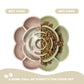 Rose-Shaped Silicone Pet Slow Feeder Bowl 🌹 Sage Green