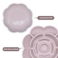 Rose-Shaped Silicone Pet Slow Feeder Bowl 🌹 Misty Gray