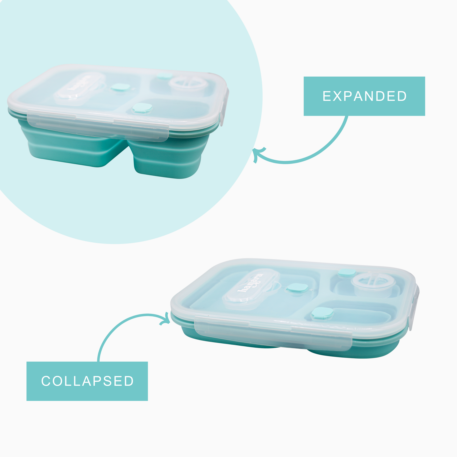 Expandable & Collapsible Bento Box Silicone Container Children/Adult Lunch  Box Medium Sm-A003 - China Expandable Lunch Box and Foldable Lunch Box  price